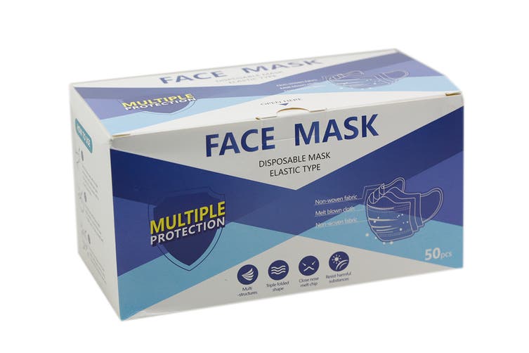 Disposable 50 Face Masks - Ozken Distributors